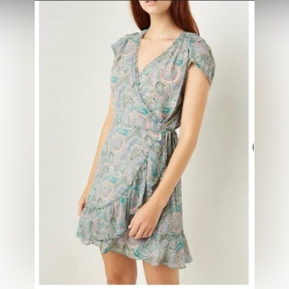 All Saints Paisley Wrap Dress Size w6 (US) *NWT*